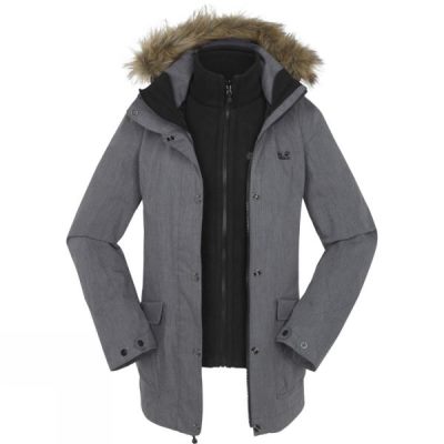 Parka Jack Wolfskin Rose Hill Mujer Gris - Chile YAC415689